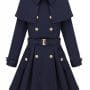 Was and Now - Fashion Clothing - Chic Polo Collar Breasted With Pockets  Trench-coats
