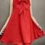 Was and Now - Fashion Clothing - Hot Red Bowknot  Shift-dresses