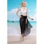 Was and Now - Fashion Clothing - Elegant Simple Solid Black Cover-Ups