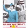 Was And Now - Typo - fashion birthday card - Fb-bitch
