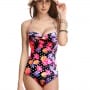 Was And Now - Black Sexy Ladies Vintage Floral Monokini