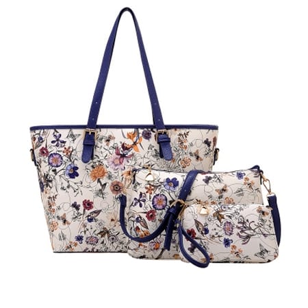 Was and Now - Fashion Clothing - 3 Pieces Floral Charming Shoulder Bags