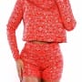 Was and Now - Fashion Clothing - Casual Embossed Croptop And Shorts