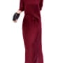 Was and Now - Fashion Clothing - Plain Graceful Round Neck Maxi-dress