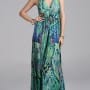 Was and Now - Fashion Clothing - Printed Stylish Halter Maxi-dress