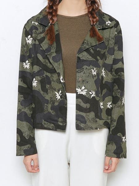 Was and Now - Fashion Clothing - Zips Fabulous Lapel Camouflage Jackets