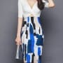 Was and Now - Fashion Clothing - Color Block Printed Exquisite Midi-skirts