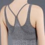 Was and Now - Fashion Clothing - Letter Printed Moisture Wicking Round Neck Sports Bra