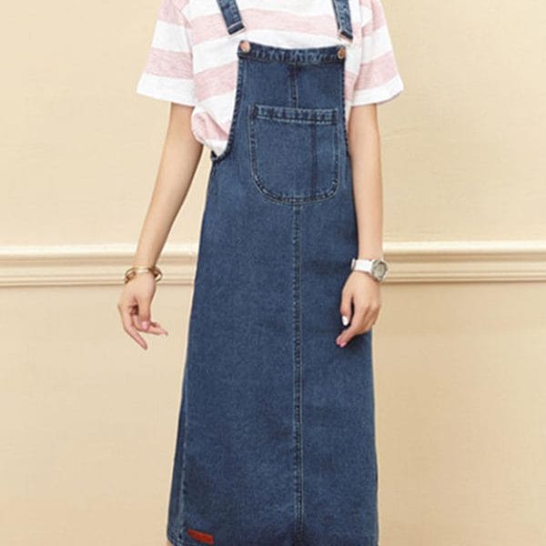 Was and Now - Fashion Clothing - Plain Pockets Charming Slit Midi-skirts