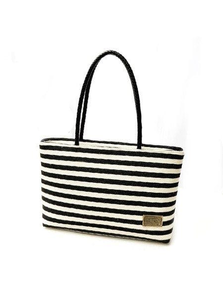 Was and Now - Fashion Clothing - Stripe Charming Elegant Canvas Shoulder-bags
