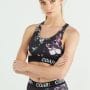 Was And Now - COAR - coar racer back crop - Black garden print