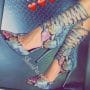 Was And Now - Shoespie Sexy Printed Snake Pattern Lace Up Stiletto Heels