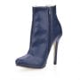 Was And Now - Charming Dark Blue Upper Stiletto Heels Closed-toe Womens Boots