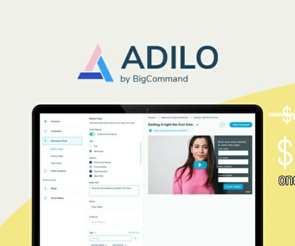 WAS AND NOW - Adilo Lifetime Deal for $79 WAS $468.00