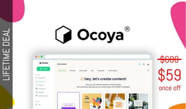 WAS AND NOW - Ocoya Lifetime Deal for $59 WAS $600.00