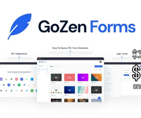 WAS AND NOW - GoZen Forms Lifetime Deal for $69 WAS $1725.00