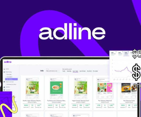 WAS AND NOW - adline Lifetime Deal for $59 WAS $5376.00