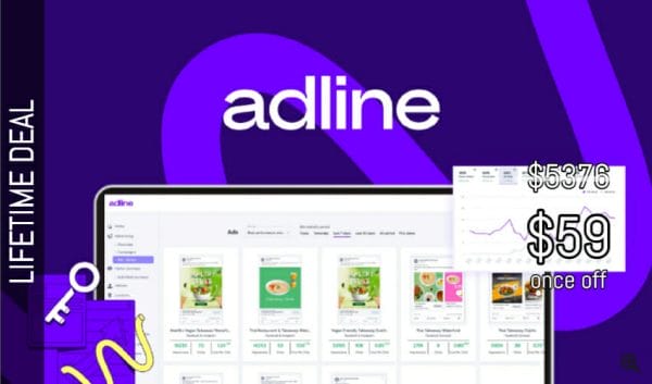 WAS AND NOW - adline Lifetime Deal for $59 WAS $5376.00