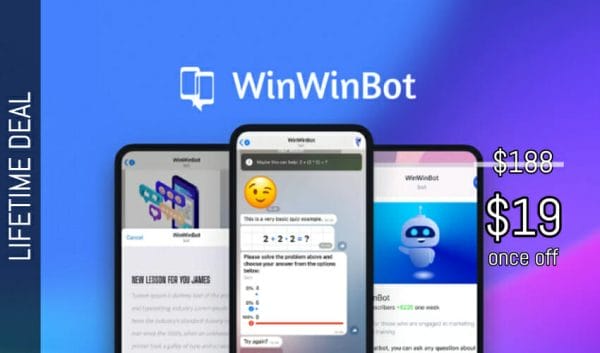 WAS AND NOW - WinWinBot Lifetime Deal for $19 WAS $188.00