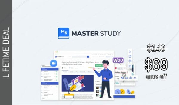 WAS AND NOW - MasterStudy LMS Lifetime Deal for $69 WAS $149.00
