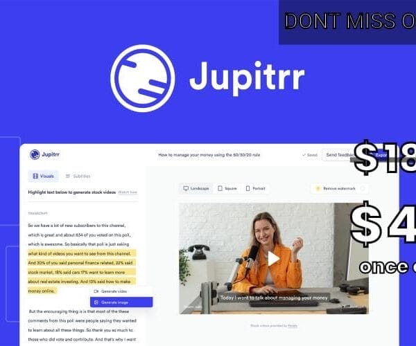 WAS AND NOW - Jupitrr Lifetime Deal for $49 WAS $180.00