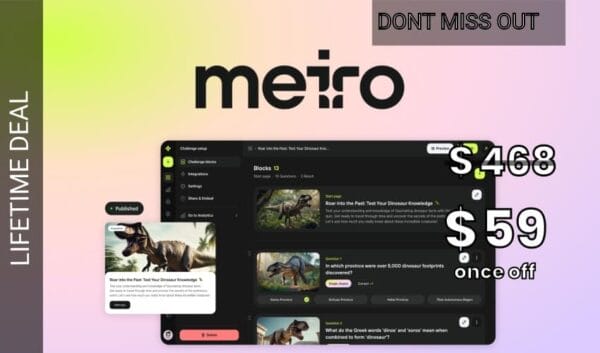 WAS AND NOW - Meiro Lifetime Deal for $59 WAS $468.00