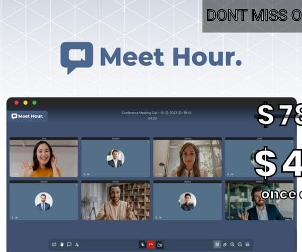 WAS AND NOW - Meet Hour Lifetime Deal for $49 WAS $78.00