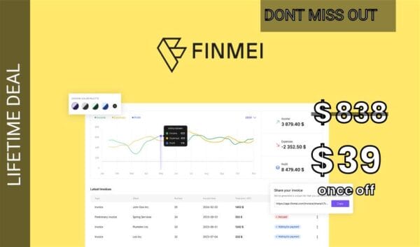 WAS AND NOW - Finmei Lifetime Deal for $39 WAS $838.00