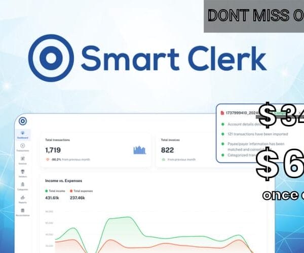 WAS AND NOW - Smart Clerk Lifetime Deal for $69 WAS $348.00