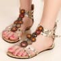 Bohemian Sweet Clip-toe Flat Sandals