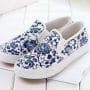 Classic Blue and White Porcelain Print Flats