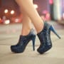 Shoespie Snakeskin Stiletto Heel Ankle Boots